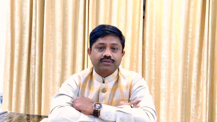 Honourable Minister for civil aviation UP. Mr Nand Gopal Nandi